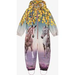 Molo Molo Girls Purple Horses Snowsuit - Dress