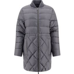 Peserico Down Coat With Punto Luce - Grey