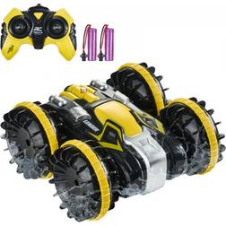 VEVOR Radiostyrd Amfibiebåt 2.4 GHz 12 km/h 4WD