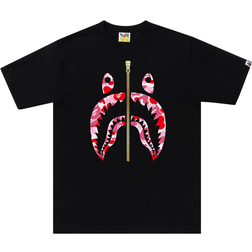 Bape ABC Camo Shark Tee - Black/Pink