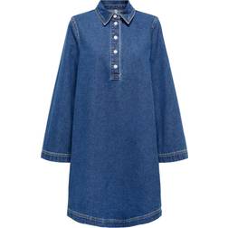 Only Freya Short Dress - Blue/Medium Blue Denim