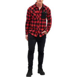 RevolutionRace Campfire Shirt Men's - Black/Dark Red