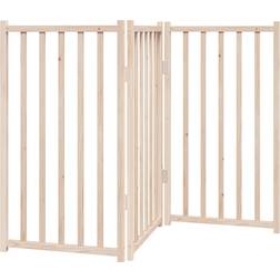 vidaXL Dog Gate Foldable 3 Panels 150cm 50x90x2cm