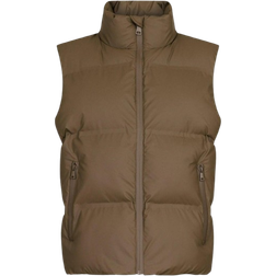 Neo Noir Annike C Puffer Waistcoat - Dark Taupe