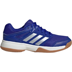 Adidas Junior Speedcourt Indoor - Lucid Blue/Silver Metallic/Gum