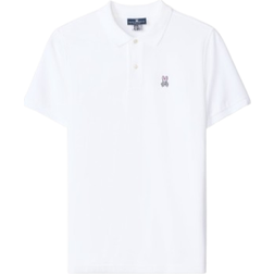 Psycho Bunny Mens Classic Pique Polo Shirt - White