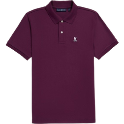 Psycho Bunny Mens Classic Pique Polo Shirt - Potent Purple