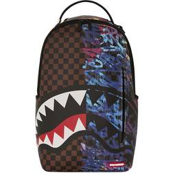 Sprayground Contextual Glow In Dark Dlxsv Backpack - Brown/Multi