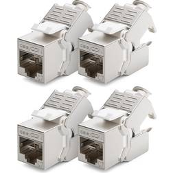 DeleyCON MK5731 1000MHz Cat7 RJ45 - LSA 8-Pin Keystone Jack Module Optimal 4-Pack