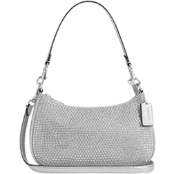 Coach Teri Shoulder Bag With Crystal - Novelty Leather/Silver