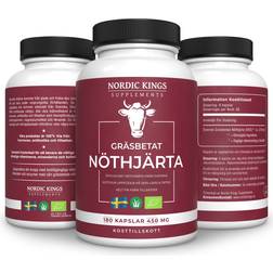 Nordic Kings Supplements Gräsbetat Nöthjärta 180 st