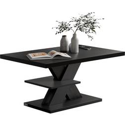 Casaria Detroit Black Coffee Table 50x90cm