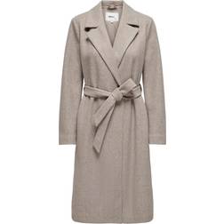 Only Alvilda Coat - White/Simply Taupe