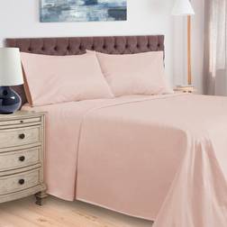 Superior 400 Thread Count Bed Sheet Pink (274.3x259.1cm)