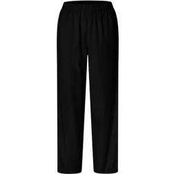 Selected High Waist Pants - Black