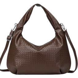 Noella Peony Hobo Bag - Dark Brown