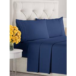 CGK Unlimited Comfy Bed Sheet Blue (274.3x259.1cm)