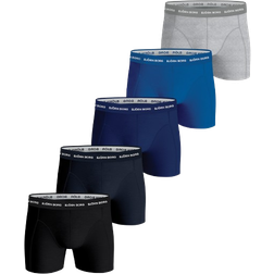 Björn Borg Essential Shorts Boxer 5-pack - Black/Melange/Blue/Navy