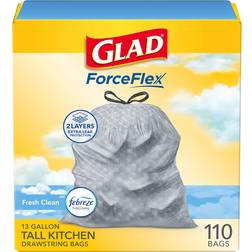 Glad Tall Kitchen Drawstring Trash Bags 49.21L
