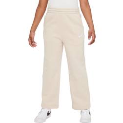 Nike Big Kid's Sportswear Club Fleece Wide Leg Pants - Sanddrift/Sanddrift/White (FD2927-126)