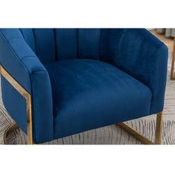 Willa Arlo Romy Blue Armchair 30" 2