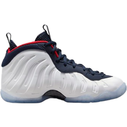 Nike Little Posite One GS - Obsidian/University Red/Metallic Gold/White