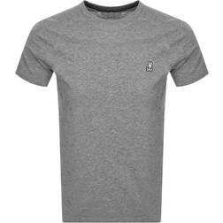 Psycho Bunny Mens Classic Crew Neck T-shirt - Grey Heather