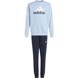 Adidas Junior Essentials Big Logo French Terry Jogger Set - Clear Sky/White Bottom Legend Ink