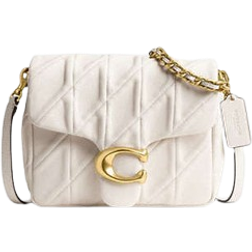 Coach Coach Sacs en Bandoulière, Quilted Washed Leather Times Square Tabby Shoulder en crème Sacs épaulepour dames unisize