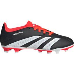 Adidas Junior Predator Club FXG - Core Black/Cloud White/Solar Red