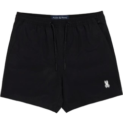 Psycho Bunny Mens Malta Hydrochromic Swim Trunk - Black
