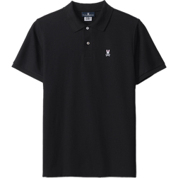 Psycho Bunny Mens Classic Pique Polo Shirt - Black