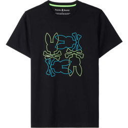 Psycho Bunny Mens Rodman Graphic Tee - Black