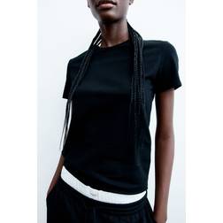H&M Figurnära T-shirt - Svart