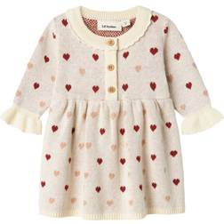 Lil'Atelier Saran Organic Cotton Dress - Turtledove (13240514)