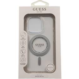 Guess IML Rhinestones Case for iPhone 16 Pro