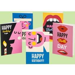 Coolstuff Bursdagskort "Happy Birthday" 10-pakning