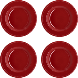 Scandi Living Dots Tallrik 28 cm 4-Pack Röd Tallrik 4st