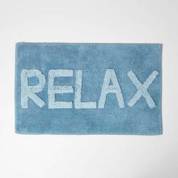 Homescapes Green Leaf Bath Mat 100% Cotton 65 x 80 cm