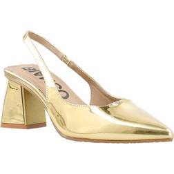 Bianco Biamaralyn Slingback Patent Dam - Gold