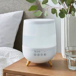 Dunelm Humidifier Aroma Nightlight with Seven Colours White