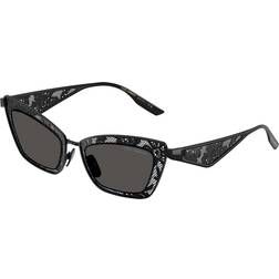 Dolce & Gabbana Kvinna Solglasögon Stål Svart/Grå