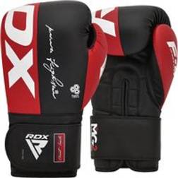 RDX RDX F4 Boxing Sparring Gloves Hook & Loop Red 16oz