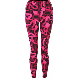 Dare 2b Women's Influential 7/8 Gym Leggings - Pure Pink Graffiti