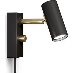 Belid Vägglampa Cato Mattsvart/Mässing Enkel Väggarmatur