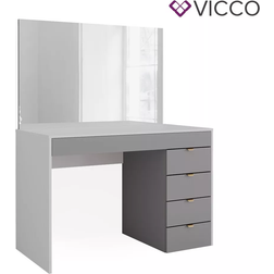 VICCO Elise Modern White Grey Schminktisch 55x115cm