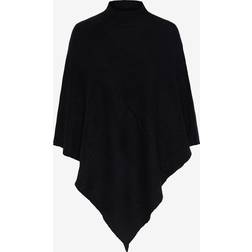 Pieces PCFortuna High Neck Poncho - Black