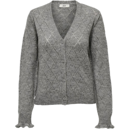 JdY Letty Cardigan - Grey/Light Grey Melange