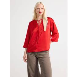 Lindex Short-sleeved Satin Blouse