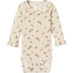 Lil'Atelier Long Sleeve Romper - Birch (13233763-1134669)